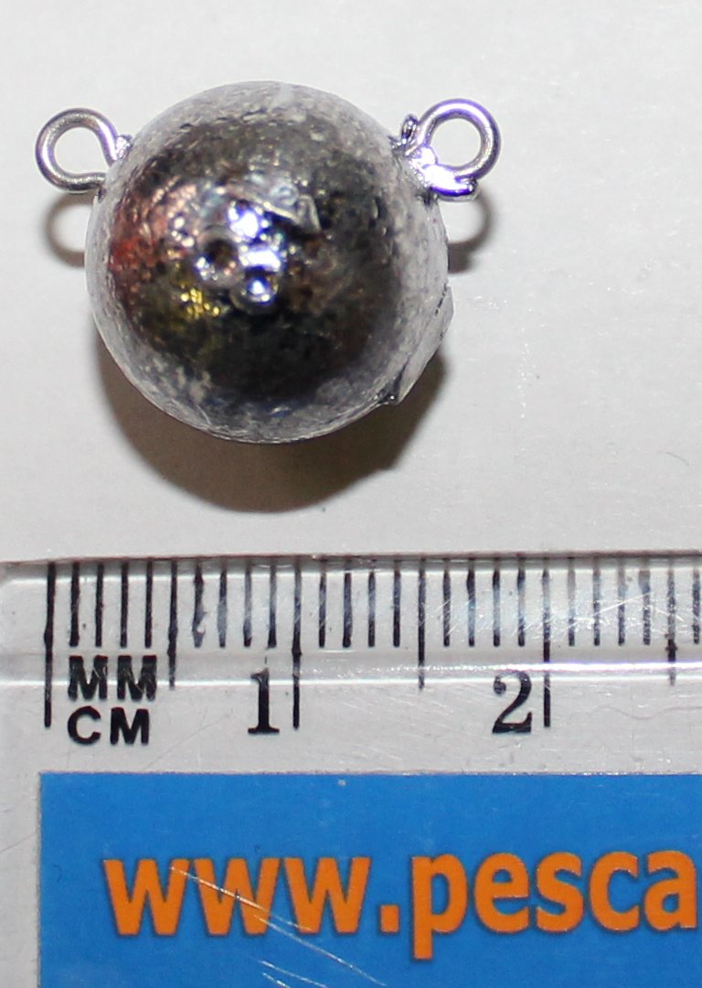 PLOMO DOBLE ANILLA INOX 18GR