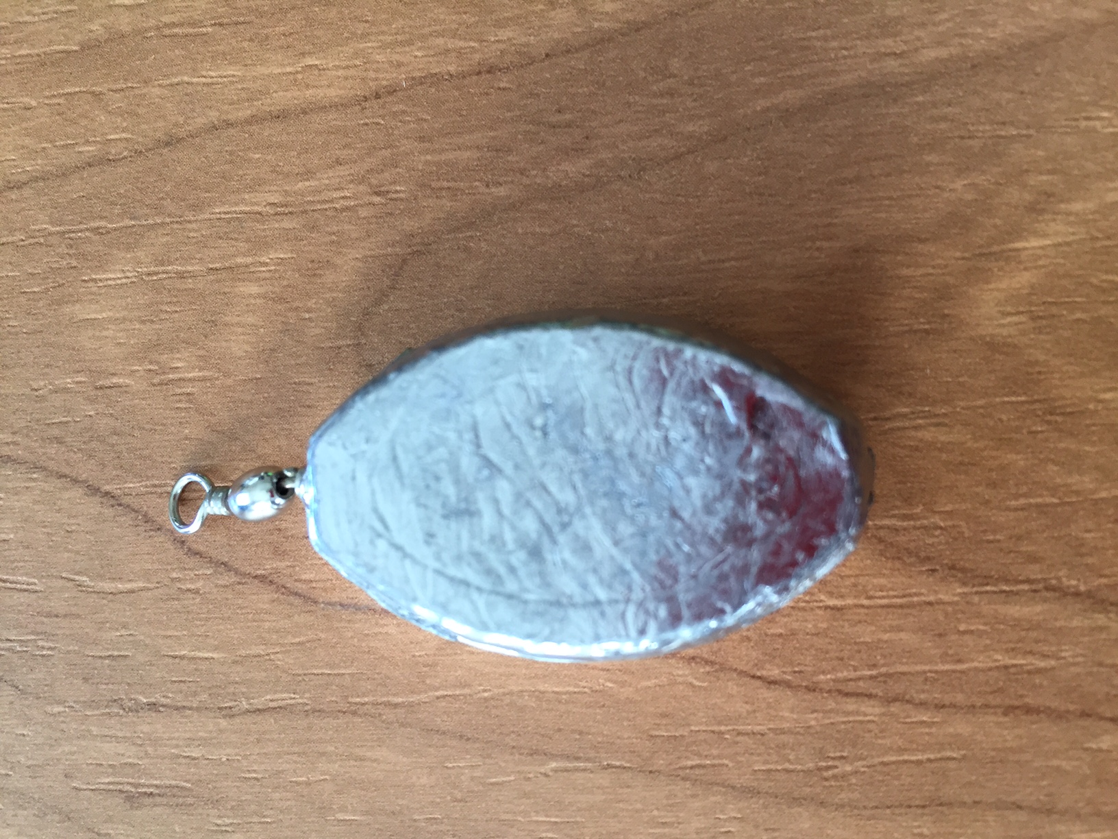 PLOMO OLIVA PLANA CON EMERILLON 10GR (unidad)