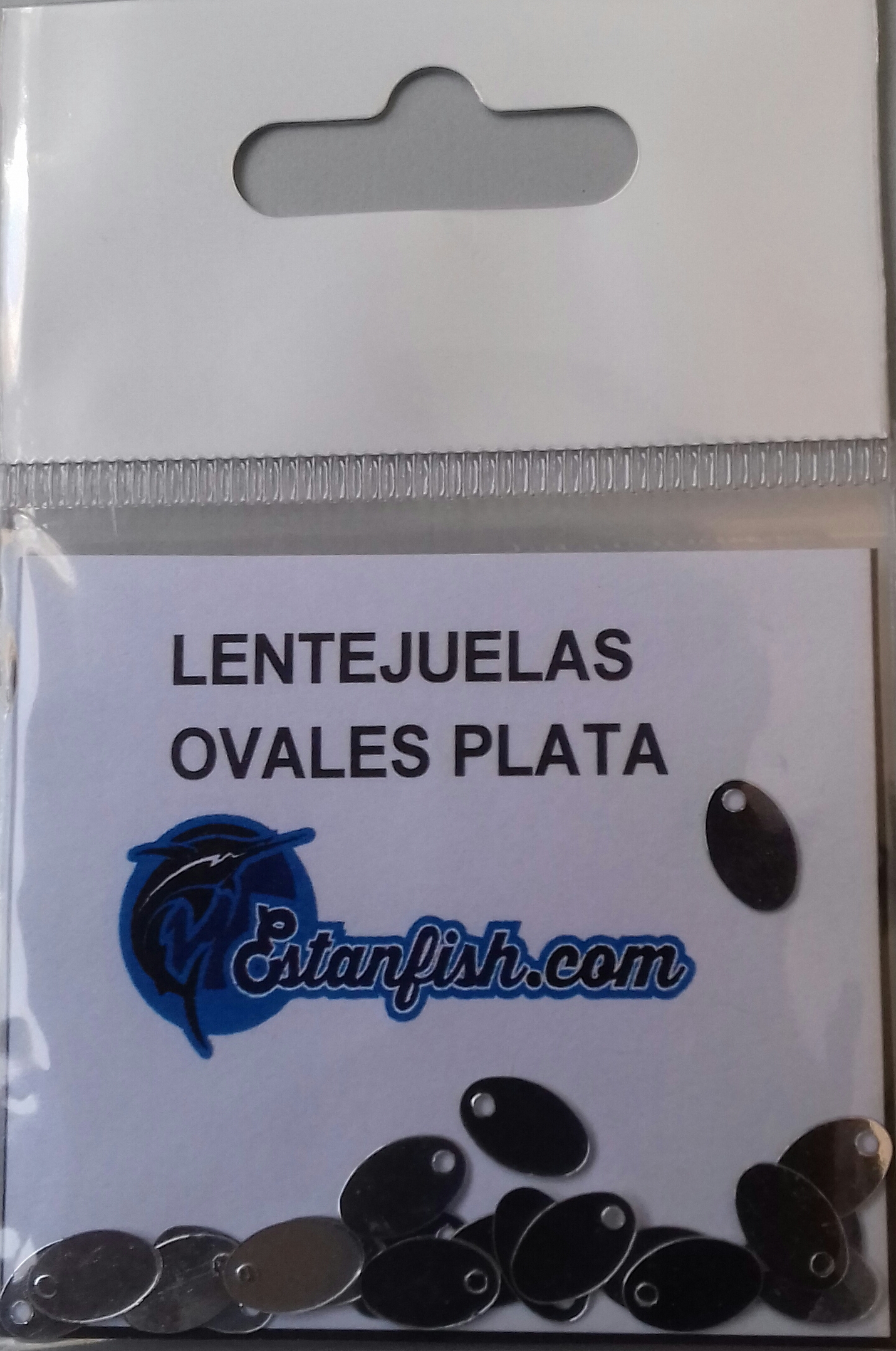 LENTEJUELAS OVALES COMPETICION PLATA