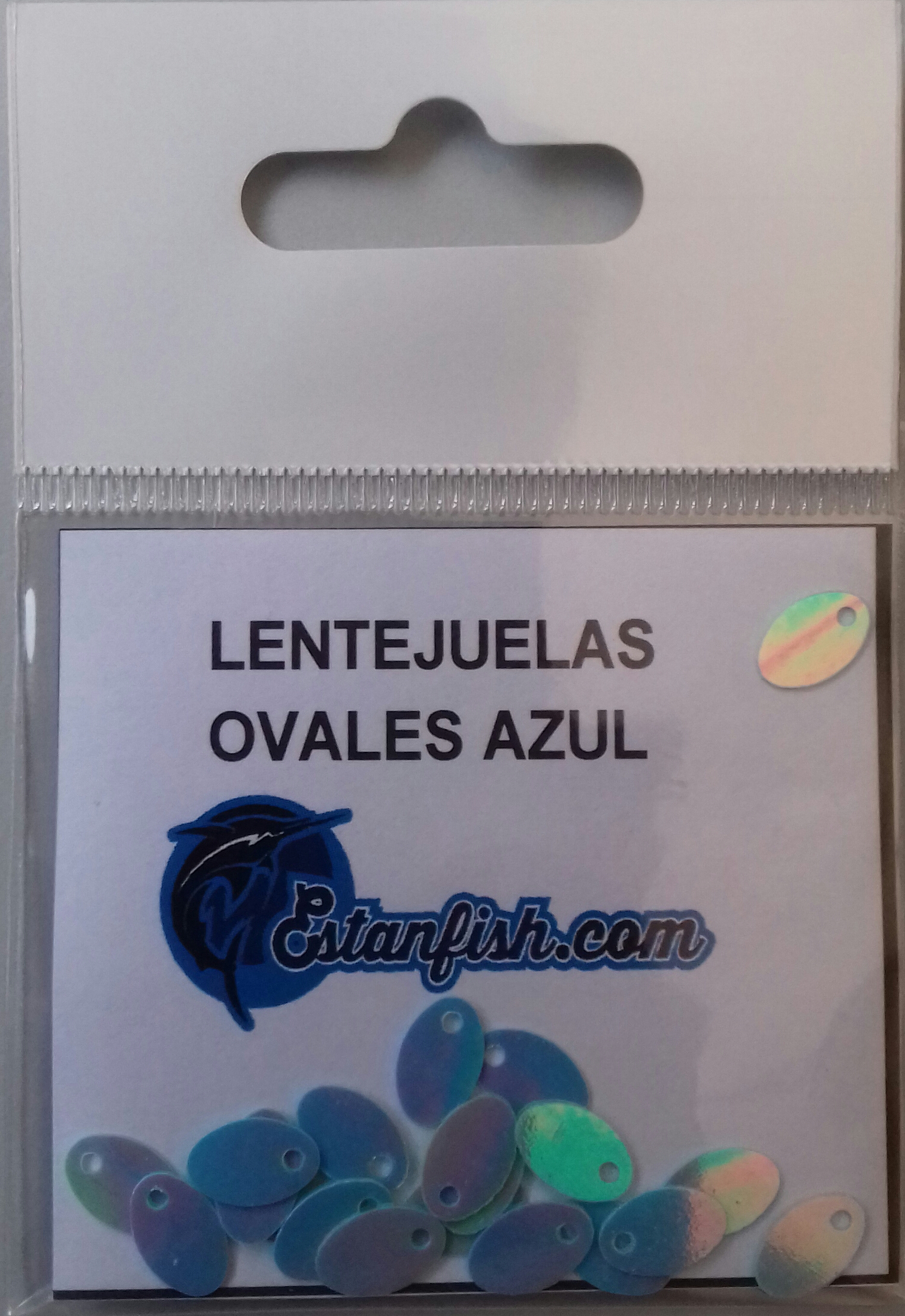 LENTEJUELAS OVALES COMPETICION AZUL