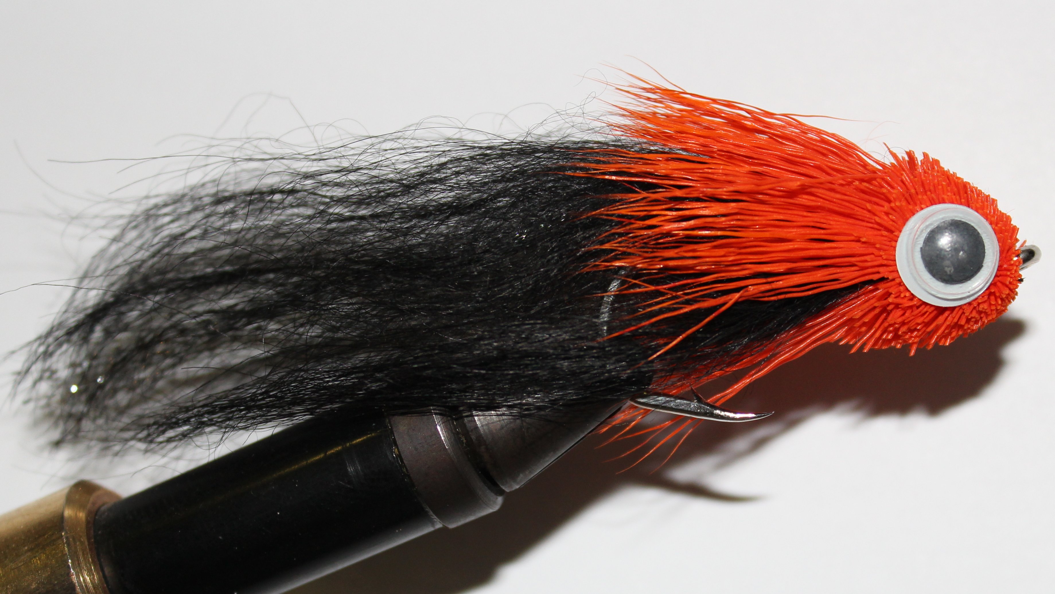 DEER HAIR SHAD ANZ 4/0 ORANGE/BLACK