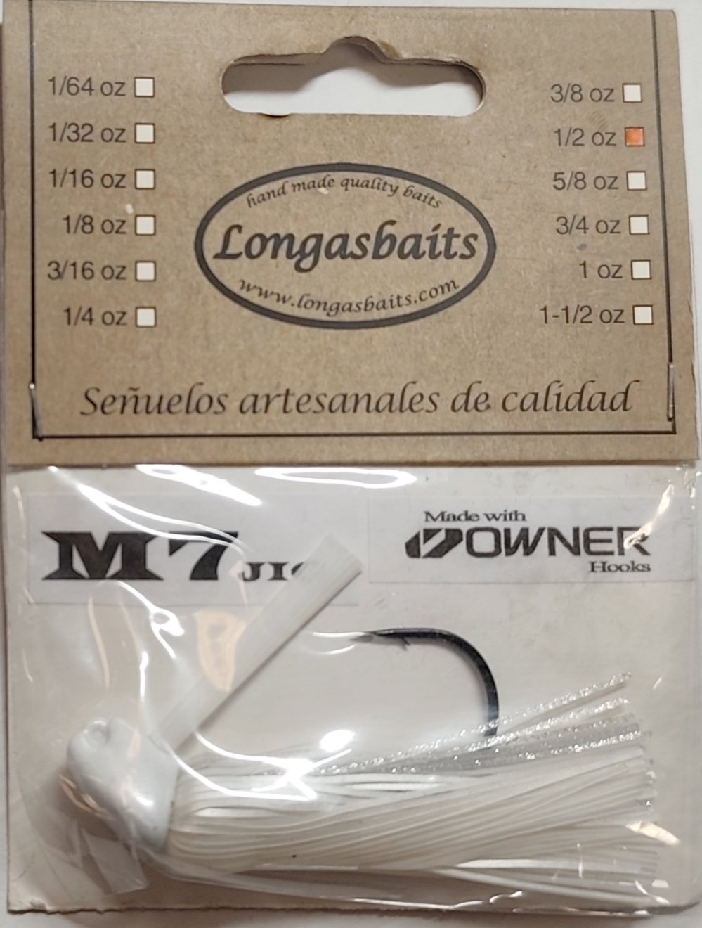 LONGASBAITS M7 JIG 3/8OZ WHITE
