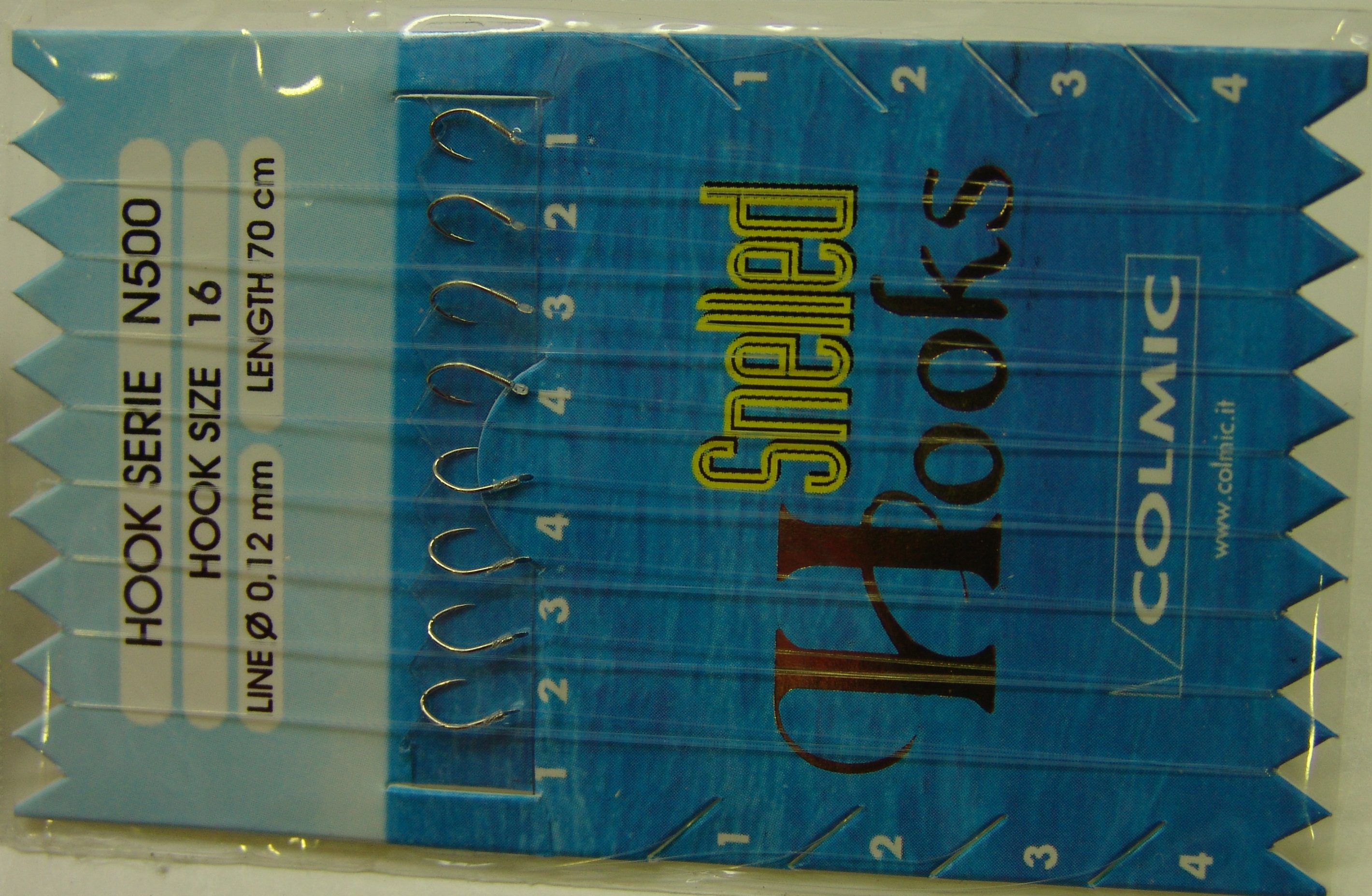 ANZUELOS COLMIC MONTADO N500 16 D12 70 CM