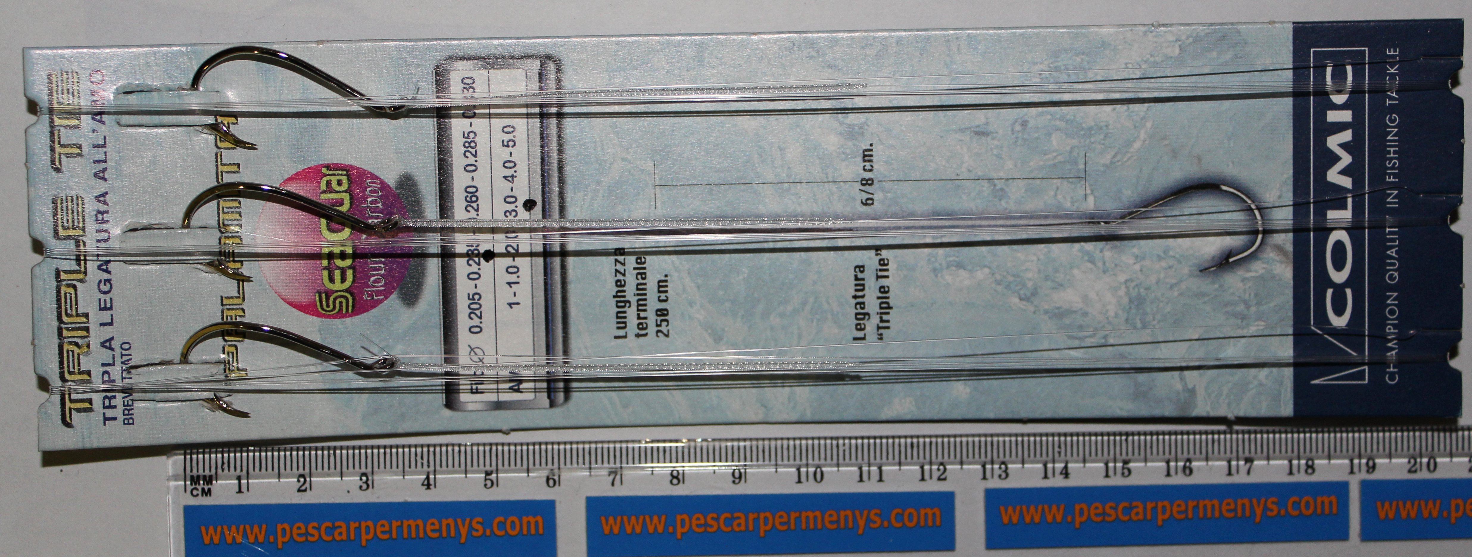 ANZUELO COLMIC PALAMITA MONTADO 3/0 nylon 0.235 FL