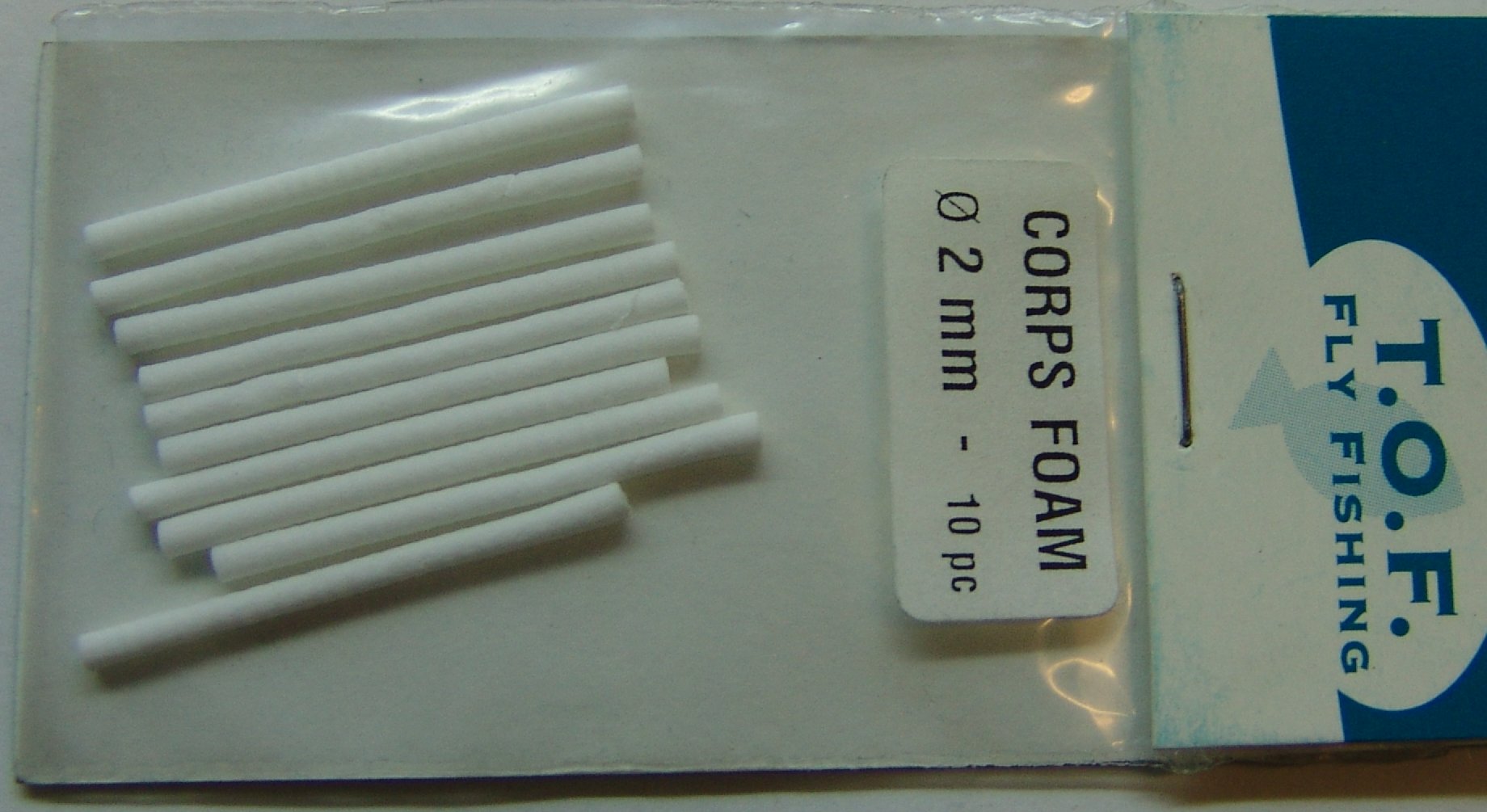 CILINDRO DE FOAM, CORPS FOAM 2mm (10u) WHITE