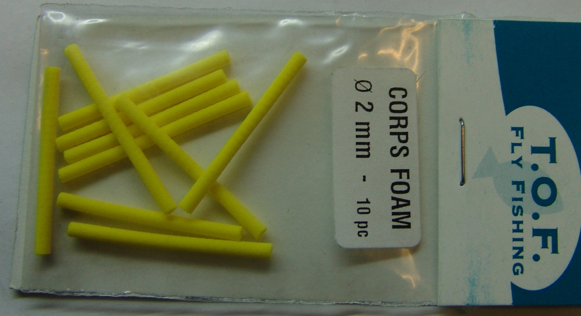 CILINDRO DE FOAM, CORPS FOAM 2mm (10u) YELLOW