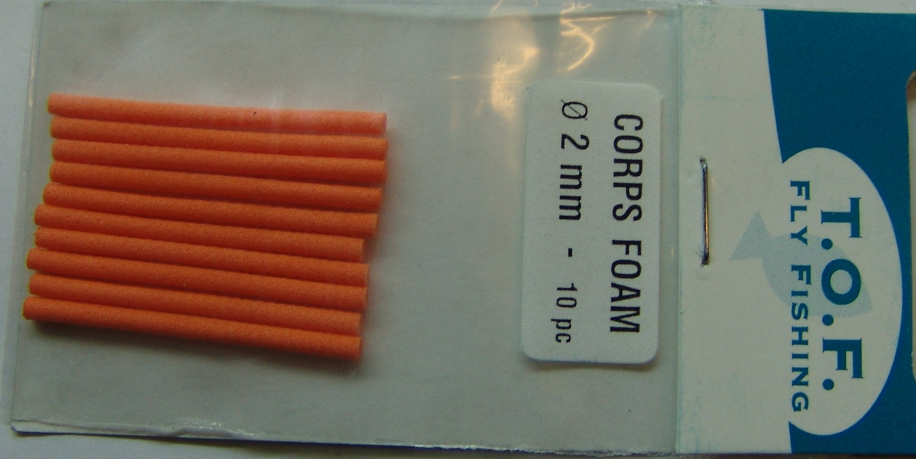 CILINDRO DE FOAM, CORPS FOAM 2mm (10u) ORANGE