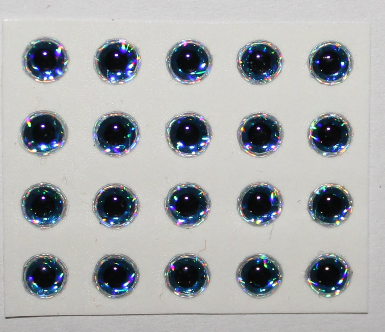 3D EPOXY EYES HOLOGRAPHIC BLUE 3,5mm (20 unidades)