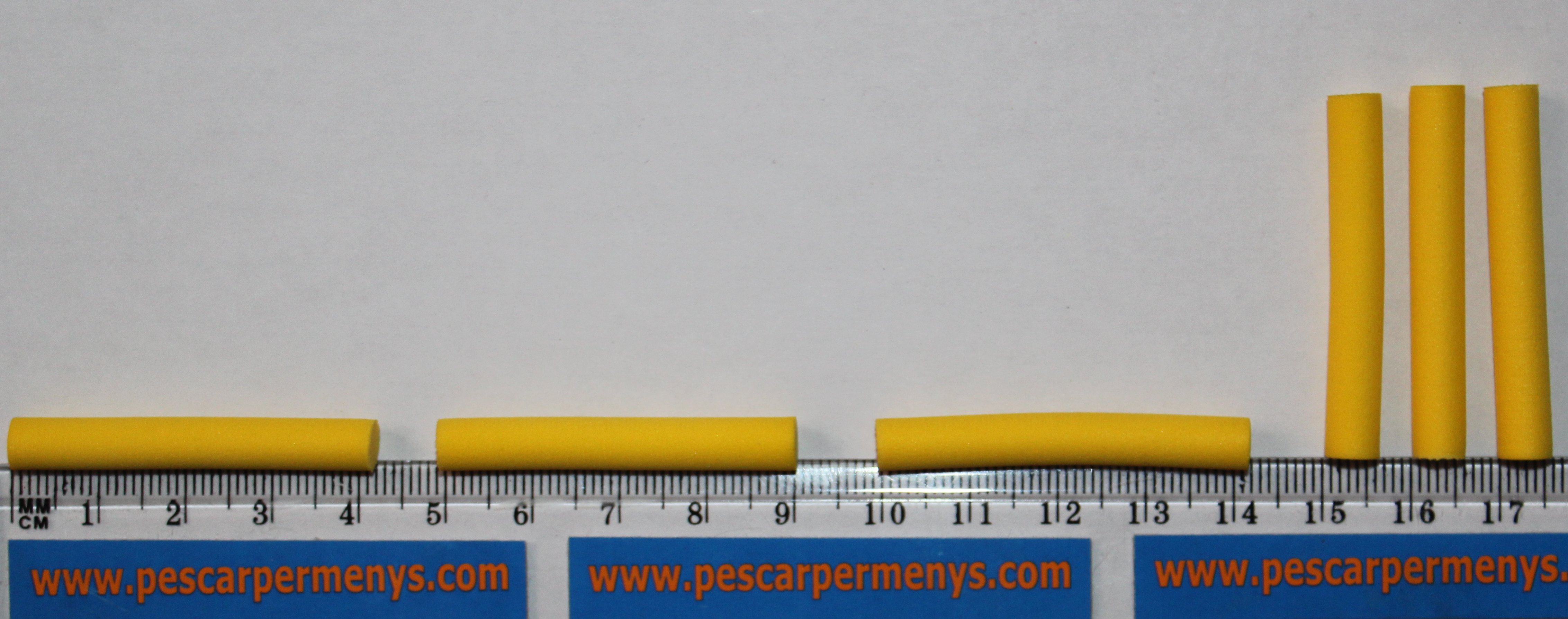 FOAM CYLINDERS 6mm YELLOW (6unidades)