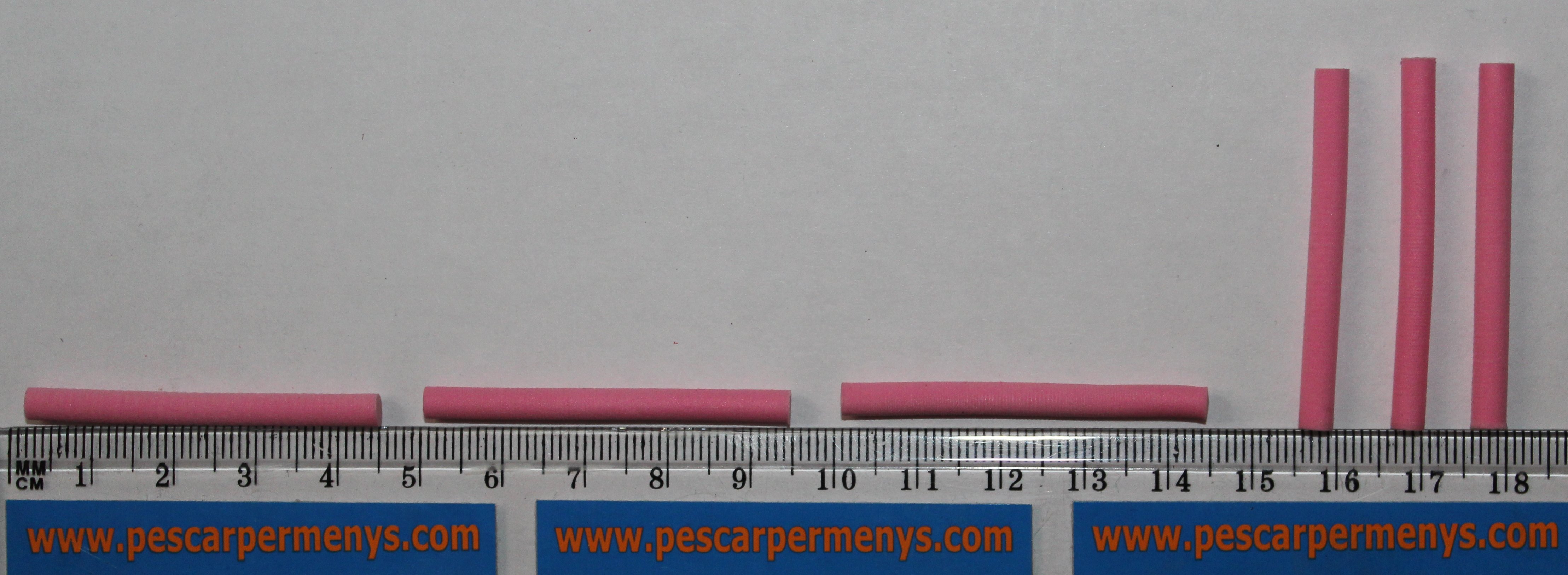 FOAM CYLINDERS 4mm PINK (6unidades)