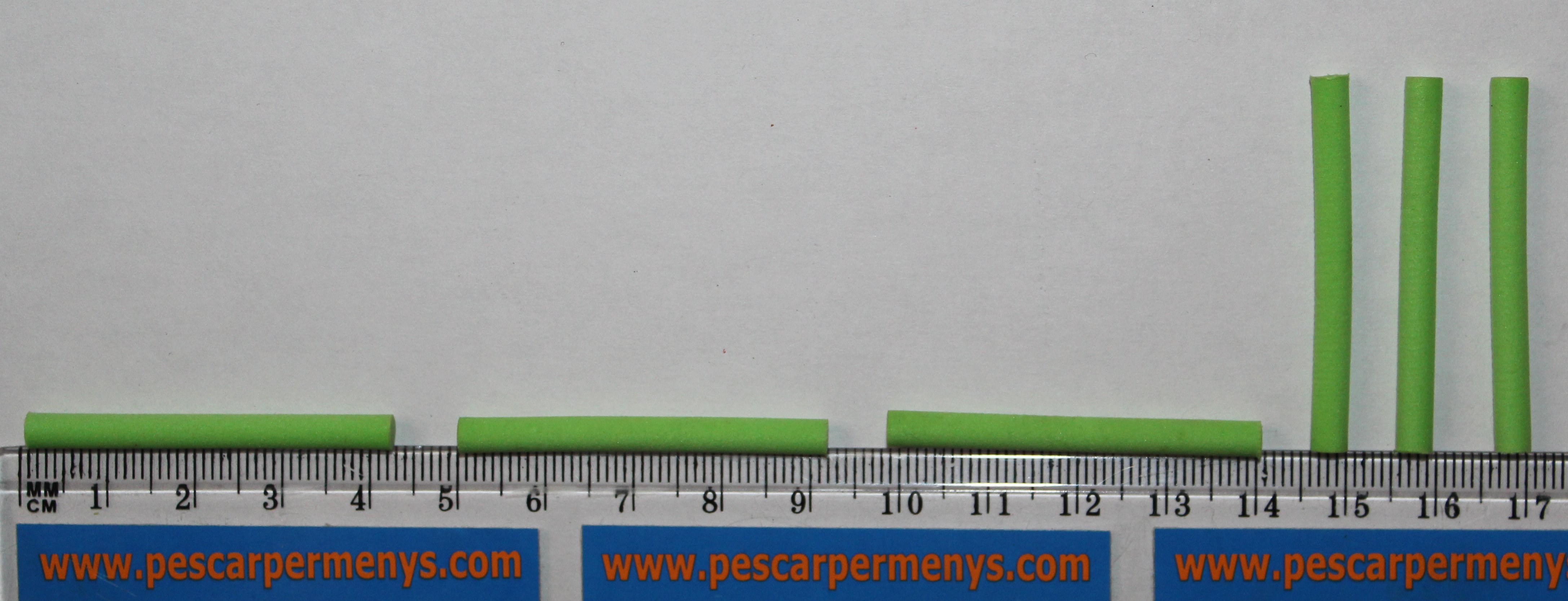 FOAM CYLINDERS 4mm CHARTREUSE (6unidades)