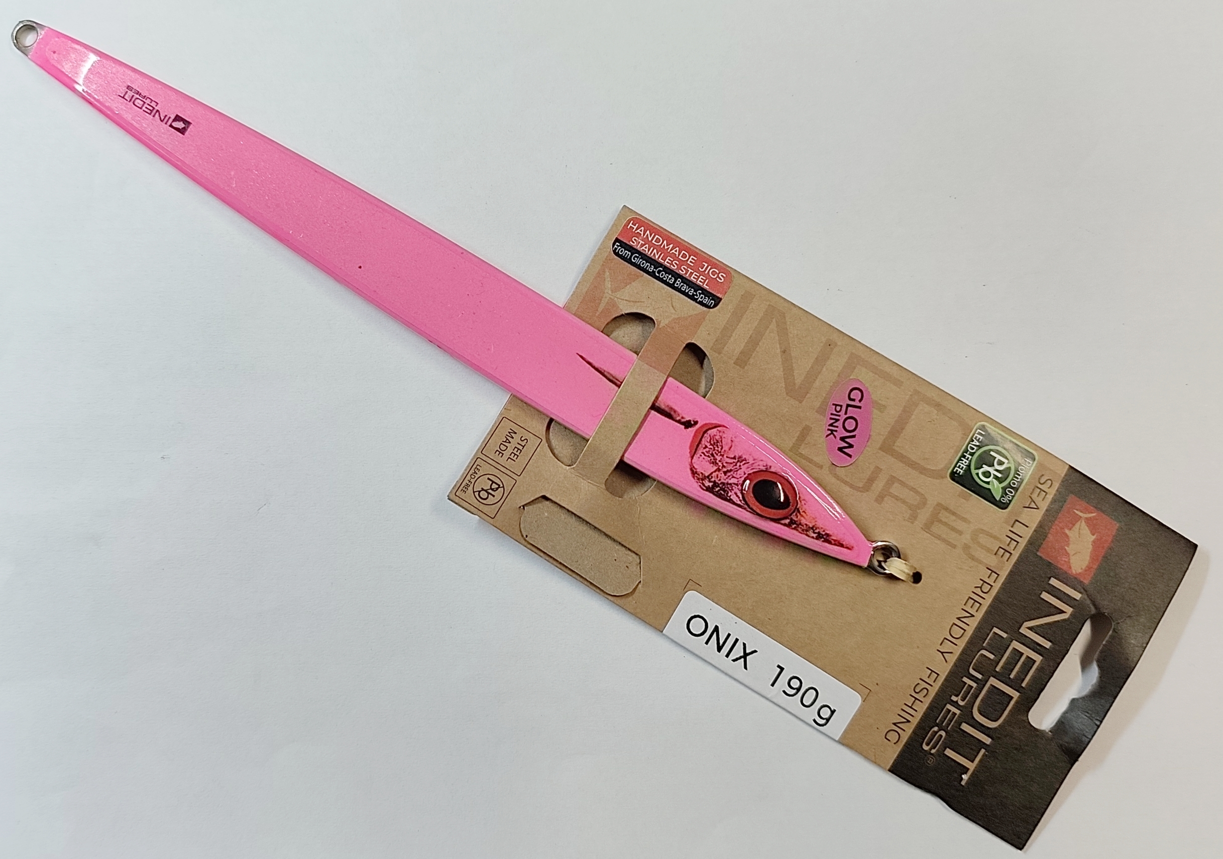 INEDIT LURES - JIG ONIX 190gr GLOW PINK
