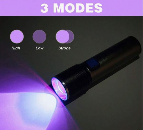 LINTERNA UV USB