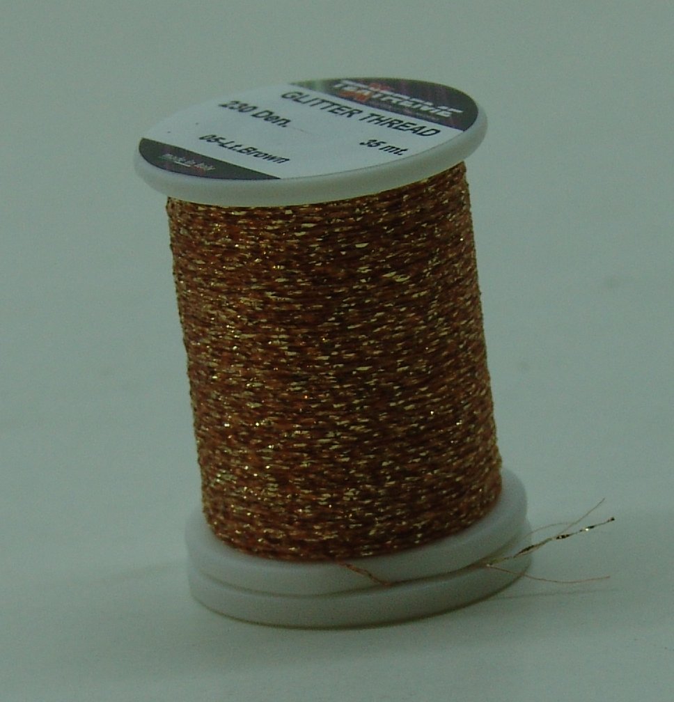 HILO MONTAJE GLITTER THREAD 35m Den.230 LT.BROWN