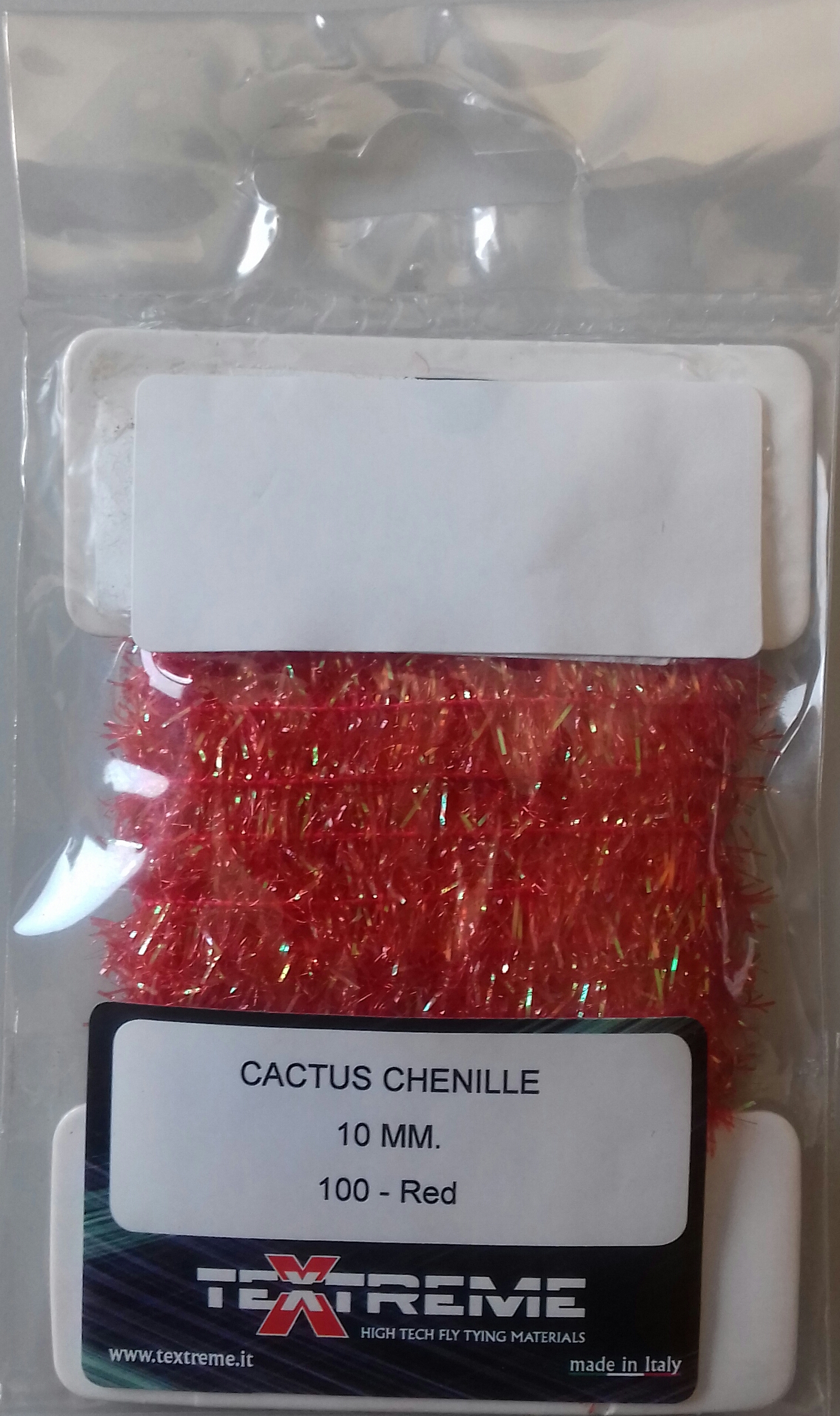 CACTUS CHENILLE 10 MM.Red