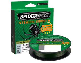 SPIDERWIRE STEALTH SMOOTH 12BR MOSS GREEN 150M 0,33mm 38.1Kg  SPIDERWIRE STEALTH SMOOTH 12BR MOSS GREEN 150M 0,33mm 38.1Kg