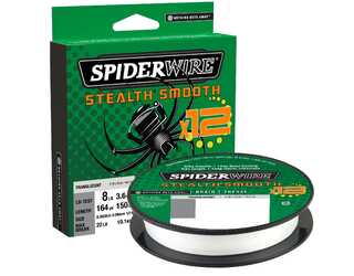 SPIDERWIRE STEALTH SMOOTH 12BR TRANSLUCENT 0,13mm 150m 11,20Kg  SPIDERWIRE STEALTH SMOOTH 12BR TRANSLUCENT 0,13mm 150m 11,20Kg
