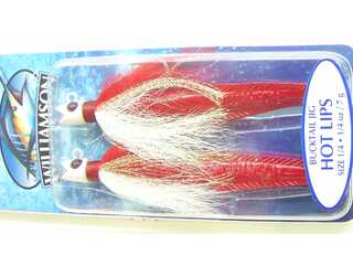 WILLIAMSON BUCKTAIL JIG HOT LIPS SIZE 1/4 7g RW RE WILLIAMSON BUCKTAIL JIG HOT LIPS SIZE 1/4 7g RW RE