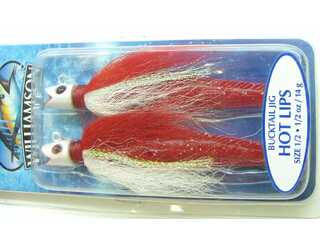 WILLIAMSON BUCKTAIL JIG HOT LIPS SIZE 1/2 14g RW R WILLIAMSON BUCKTAIL JIG HOT LIPS SIZE 1/2 14g RW R
