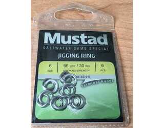 LLAVERITO CON ANILLA MUSTAD INOX MA105 Nº6 (6 unidades)  LLAVERITO CON ANILLA MUSTAD INOX MA105 Nº6 (6 unidades)
