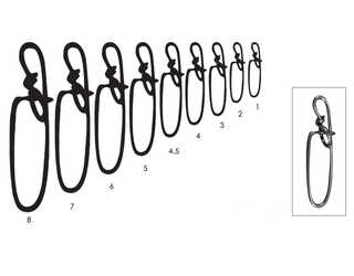 SNAP MUSTAD SLS 4,5 (8 unidades) 250LB  SNAP MUSTAD SLS 4,5 (8 unidades) 250LB