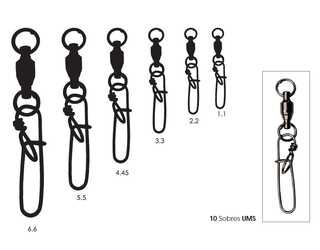 TORNIQUETE MUSTAD SLSBB 5,5 (5 unidades) 150LB TORNIQUETE MUSTAD SLSBB 5,5 (5 unidades) 150LB