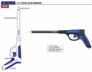 MUSTAD - 11.5" Aluminum Pistol Grip Hook Remover (MT-121-24)