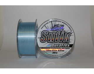 NYLON SUFIX DURAFLEX 300M 0.22MM/AZUL  NYLON SUFIX DURAFLEX 300M 0.22MM/AZUL