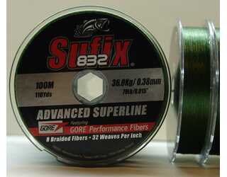 SUFIX 832 100m 0,38mm 36KG VERDE  SUFIX 832 100m 0,38mm 36KG VERDE