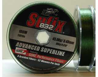 SUFIX 832 100m 0,48mm 45KG VERDE  SUFIX 832 100m 0,48mm 45KG VERDE
