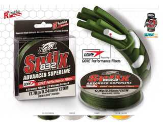 SUFIX 832 120m 0.42mm 39kg color VERDE  SUFIX 832 120m 0.42mm 39kg color VERDE