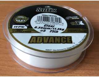 NYLON SUFIX ADVANCE CLEAR 150m 0,35mm 11,3 kg  NYLON SUFIX ADVANCE CLEAR 150m 0,35mm 11,3 kg