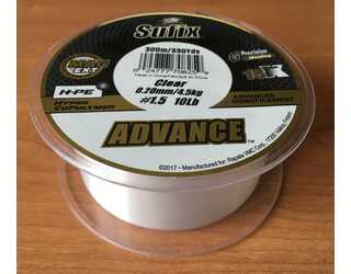 NYLON SUFIX ADVANCE CLEAR 300m 0,20mm 4.5kg  NYLON SUFIX ADVANCE CLEAR 300m 0,20mm 4.5kg