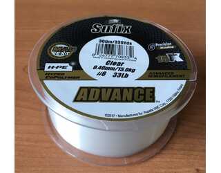 NYLON SUFIX ADVANCE CLEAR 300m 0,40 mm 15 kg  NYLON SUFIX ADVANCE CLEAR 300m 0,40 mm 15 kg