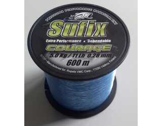 NYLON SUFIX COURAGE BLUE 600MT 0,28 mm 5 kg  NYLON SUFIX COURAGE BLUE 600MT 0,28 mm 5 kg