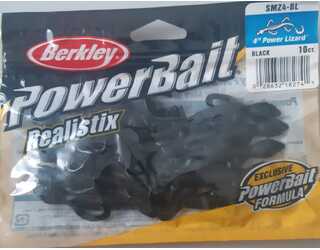 POWER BAIT SALAMANDRAS VINIL POWER LIZARD BLACK (10 unid) POWER BAIT SALAMANDRAS VINIL POWER LIZARD BLACK (10 unid)