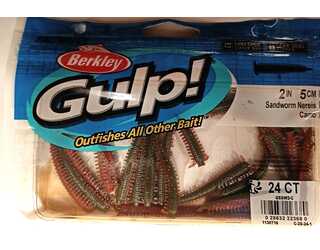 VINILO BERKLEY GULP SALTWATER SANDWORM 5cm (24 unidades) 2IN CAMO 14 VINILO BERKLEY GULP SALTWATER SANDWORM 5cm (24 unidades) 2IN CAMO 14