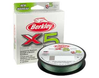 BERKLEY X5 BRAID 300M LOW VIS GREEN 0,30mm 31.50kg