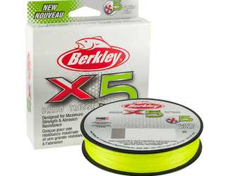 BERKLEY X5 BRAID 300M FLAME GREEN 0,25mm 27kg