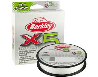 BERKLEY X5 BRAID 300M CRYSTAL 0,17mm 17KG