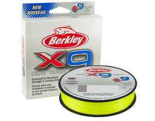 BERKLEY X9 150M FLUOR GREEN 0,20mm 20,60KG BERKLEY X9 150M FLUOR GREEN 0,20mm 20,60KG