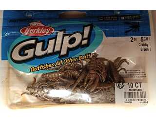 VINILO BERKLEY CANGREJO 5cm GSCRBY2-BRE GULP CRABBY 2IN BREEN