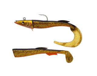 BERKLEY POWERBAIT POWER SANDEEL 17cm - 65gr Gold Motoroil BERKLEY POWERBAIT POWER SANDEEL 17cm - 65gr Gold Motoroil
