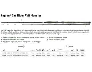 CAÑA PENN LEGION CAT SILVER RVR MONSTER 290