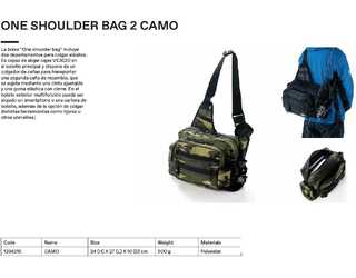 BOLSA ABU GARCIA ONE SHOULDER BAG 2 CAMO  BOLSA ABU GARCIA ONE SHOULDER BAG 2 CAMO