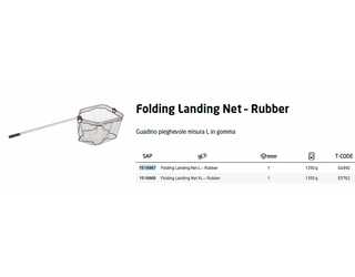 SACADORA ABU GARCIA Folding Landing Net XL - Rubber (MALLA CAUCHO) SACADORA ABU GARCIA Folding Landing Net XL - Rubber (MALLA CAUCHO)