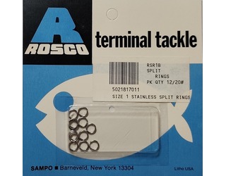 ROSCO - ANILLA ABIERTA - SPLIT RINGS SIZE 1 - 20LB (12 unidades) ROSCO - ANILLA ABIERTA - SPLIT RINGS SIZE 1 - 20LB (12 unidades)