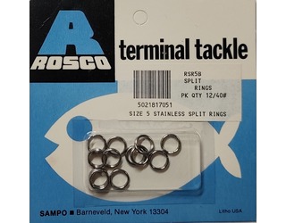 ROSCO - ANILLA ABIERTA - SPLIT RINGS SIZE 5 - 40LB (12 unidades) ROSCO - ANILLA ABIERTA - SPLIT RINGS SIZE 5 - 40LB (12 unidades)