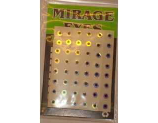 FLAT STICK ON EYES 1/8" MIRAGE (88u)  FLAT STICK ON EYES 1/8" MIRAGE (88u)