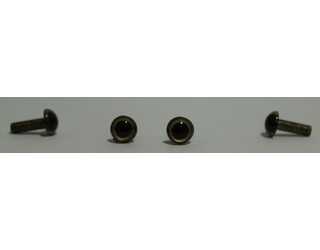 WAPSI SOLID PLASTIC EYES 4 1/2MM GOLD (18u)  WAPSI SOLID PLASTIC EYES 4 1/2MM GOLD (18u)